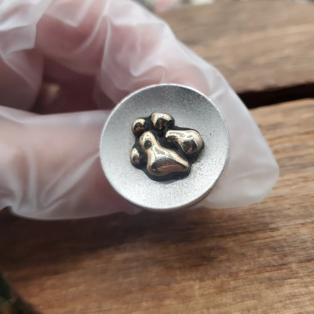 Silver Paw‎ Print Cufflinks Overflow 29.46 Gram